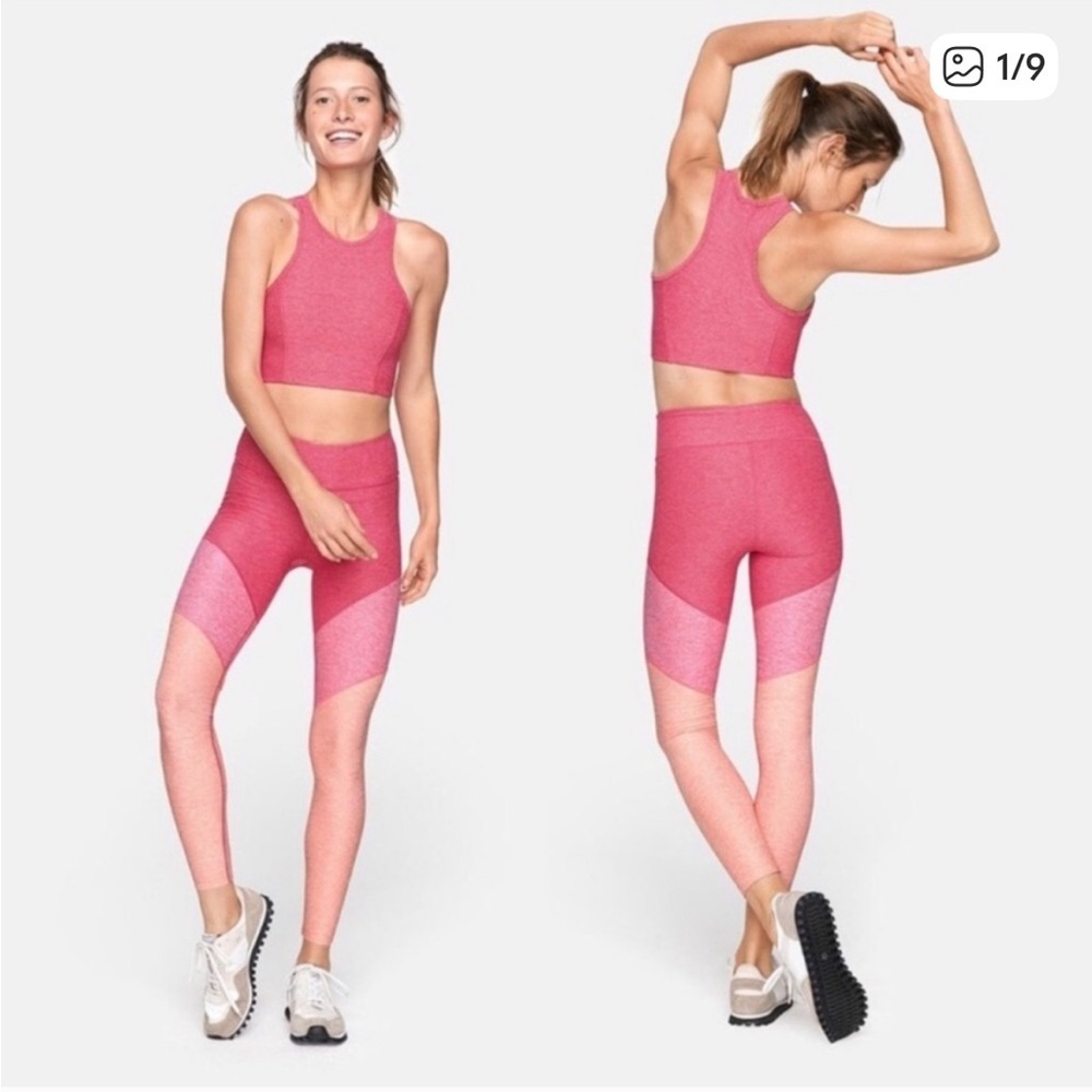 Outdoor Voices Pink Flamingo Springs Leggings